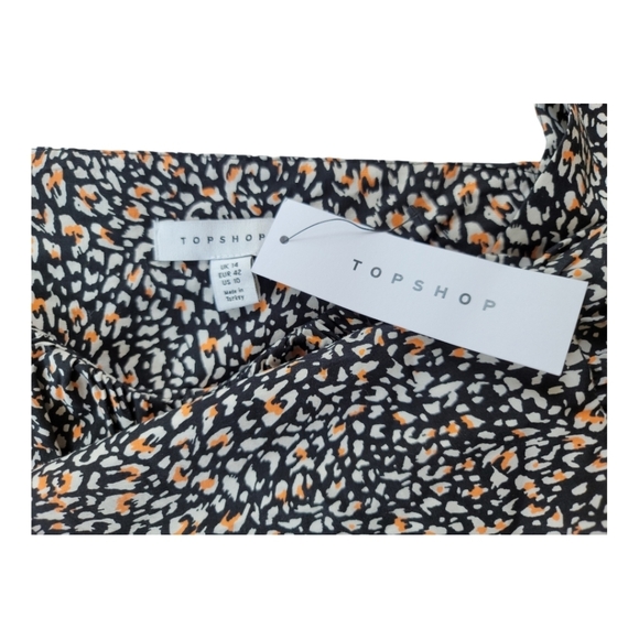 Topshop Women's Animal Print on Black Corset Crop Top‎ - Picture 6 of 9